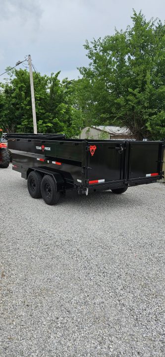 New 2026 Texas Pride Trailers 7x16x3 Tandem Axles Dump Trailer-8K-UPGRADES!!
