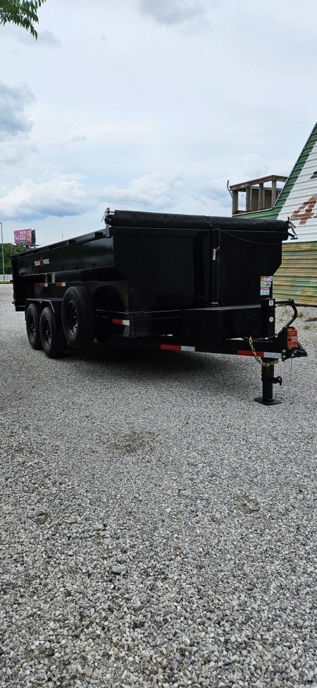 New 2026 Texas Pride Trailers 7x16x3 Tandem Axles Dump Trailer-8K-UPGRADES!!