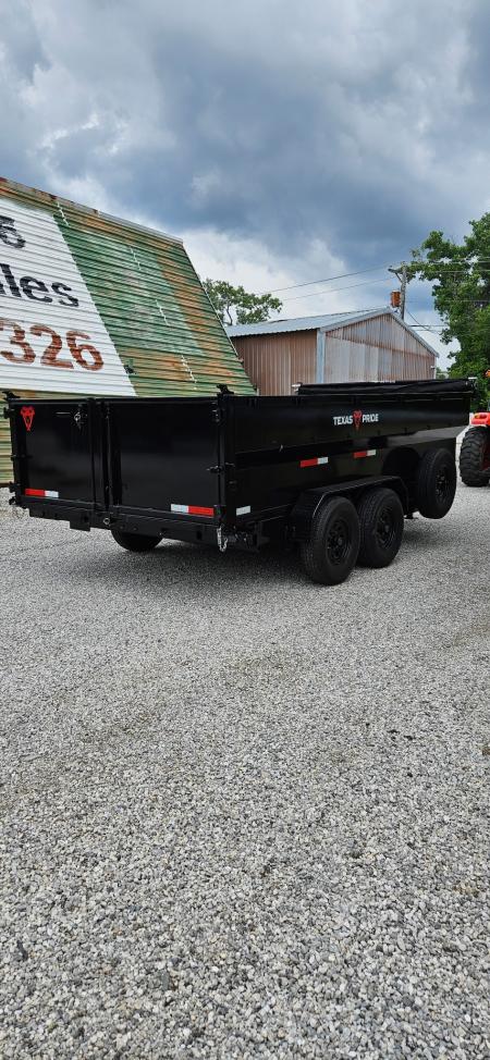 New 2026 Texas Pride Trailers 7x16x3 Tandem Axles Dump Trailer-8K-UPGRADES!!