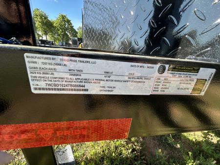 New 2026 Texas Pride Trailers 7x16x3 Tandem Axles Dump Trailer -8K Axles-UPGRADES!!