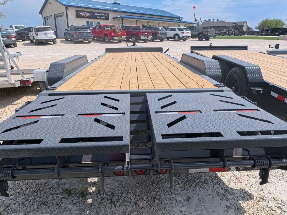 New 2026 Iron Bull 83 x 22 (19+3) EWB Equipment with Electric Brakes and 2) 7K GVWR Straight Axles - Rampage Ramps