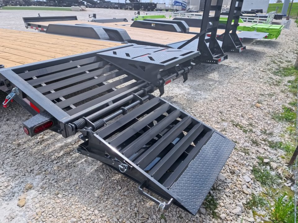 New 2026 Iron Bull 83 x 22 (19+3) EWB Equipment with Electric Brakes and 2) 7K GVWR Straight Axles - Rampage Ramps