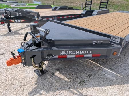 New 2026 Iron Bull 83 x 22 (19+3) EWB Equipment with Electric Brakes and 2) 7K GVWR Straight Axles - Rampage Ramps