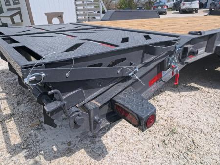 New 2026 Iron Bull 83 x 22 (19+3) EWB Equipment with Electric Brakes and 2) 7K GVWR Straight Axles - Rampage Ramps