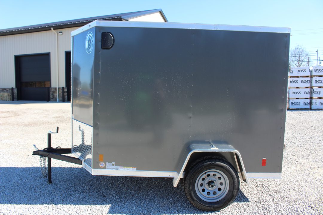 New 2026 Darkhorse Cargo DHW 5' x 8' Enclosed Trailer - Rear Ramp Door - 6' Interior Height - 2990# GVW
