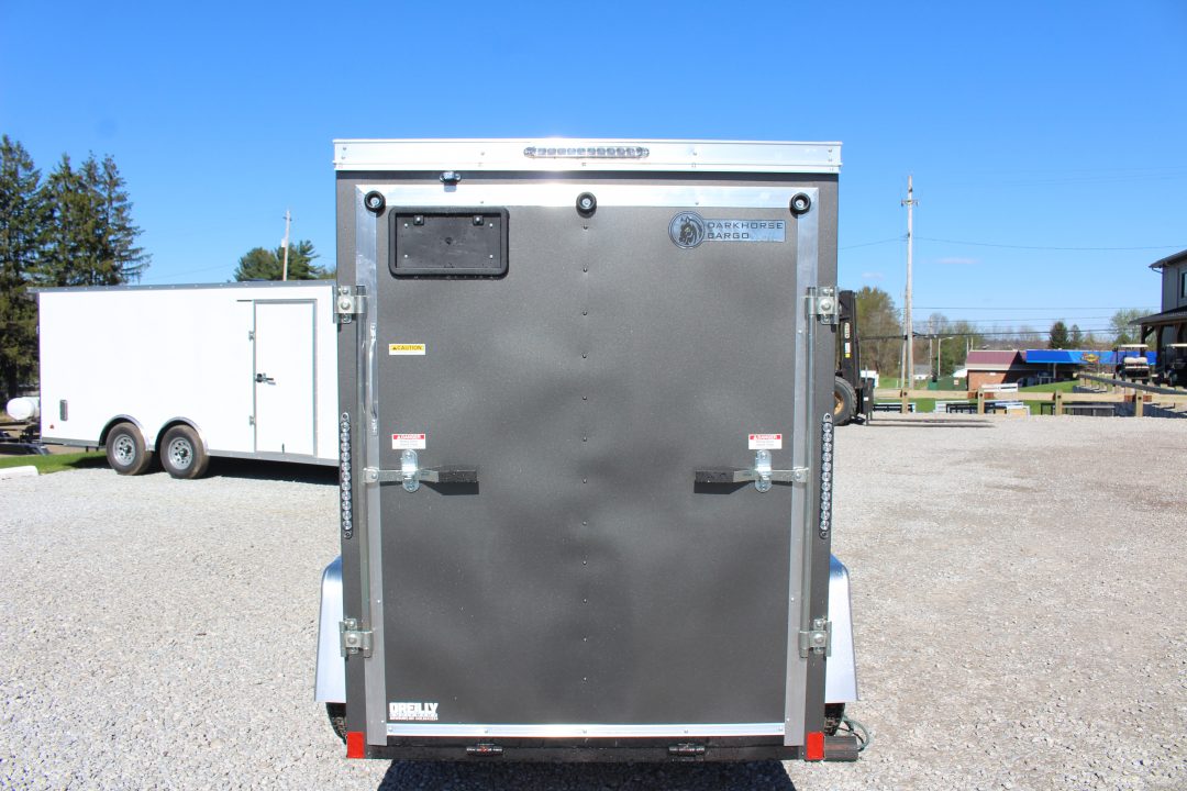 New 2026 Darkhorse Cargo DHW 5' x 8' Enclosed Trailer - Rear Ramp Door - 6' Interior Height - 2990# GVW