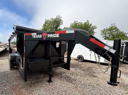 New 2026 Texas Pride Trailers Gooseneck 7x16x4 Tandem Axles- Dump Trailer- 8K Axles- UPGRADES!!