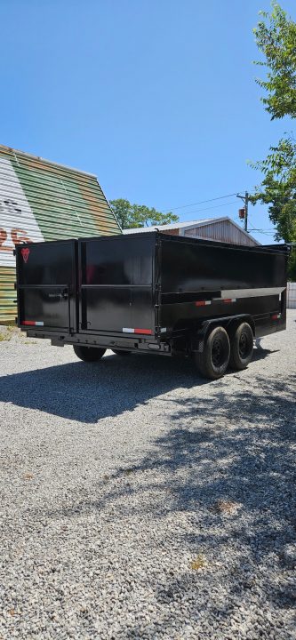New 2026 Texas Pride Trailers Gooseneck 7x16x4 Tandem Axles Dump Trailer
