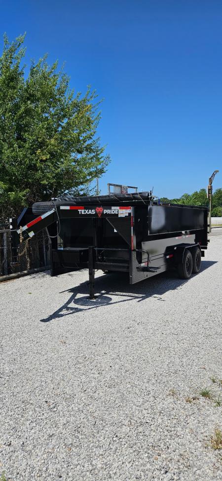 New 2026 Texas Pride Trailers Gooseneck 7x16x4 Tandem Axles Dump Trailer