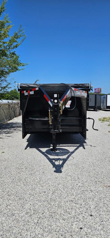 New 2026 Texas Pride Trailers Gooseneck 7x16x4 Tandem Axles Dump Trailer