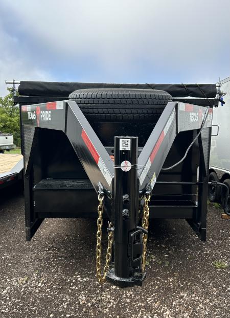New 2026 Texas Pride Trailers Gooseneck 7x16x4 Tandem Axles Dump Trailer