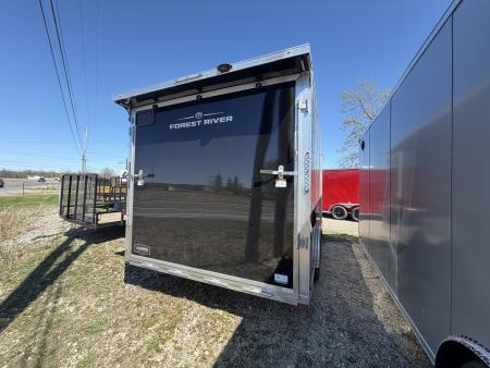 New 2027 Lightning 8.5 x 16 Enclosed All Aluminum Car Hauler with Ramp 7K GVW 7ft Interior Height