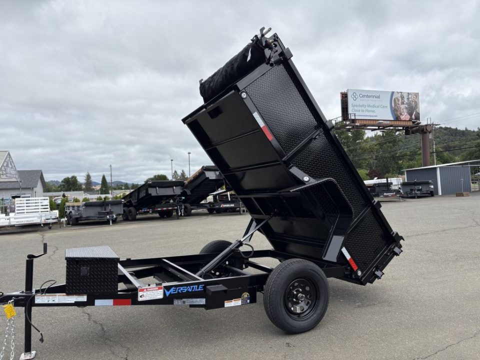 New SALE!! MINI DUMP 2026 VERSATILE SINGLE AXLE PTM58SA 5X8 3500# AXLE