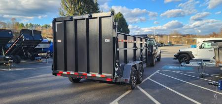 New 7 x 14 DUT15 BWISE Telescopic Ultimate Dump Trailer 15.4K **Black/Gray Frame