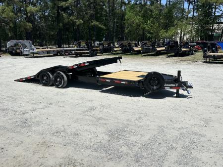 New 2026 Diamond C HXD210 (102 X24' ) Tilt Trailer, 10k Super Single Axle, #17,650 Payload, Power Up & Down
