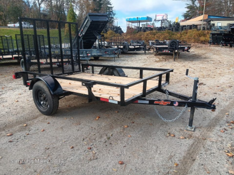 New 2026 Down 2 Earth Trailers DTE58GE29 Utility Trailer, 13" TIRES, 4' MESH GATE