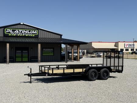 New 2026 MEB 77X16 TA / ELECTRIC BRAKE AXLE / 4FT RAMP / 6.9K GVWR Utility Trailer