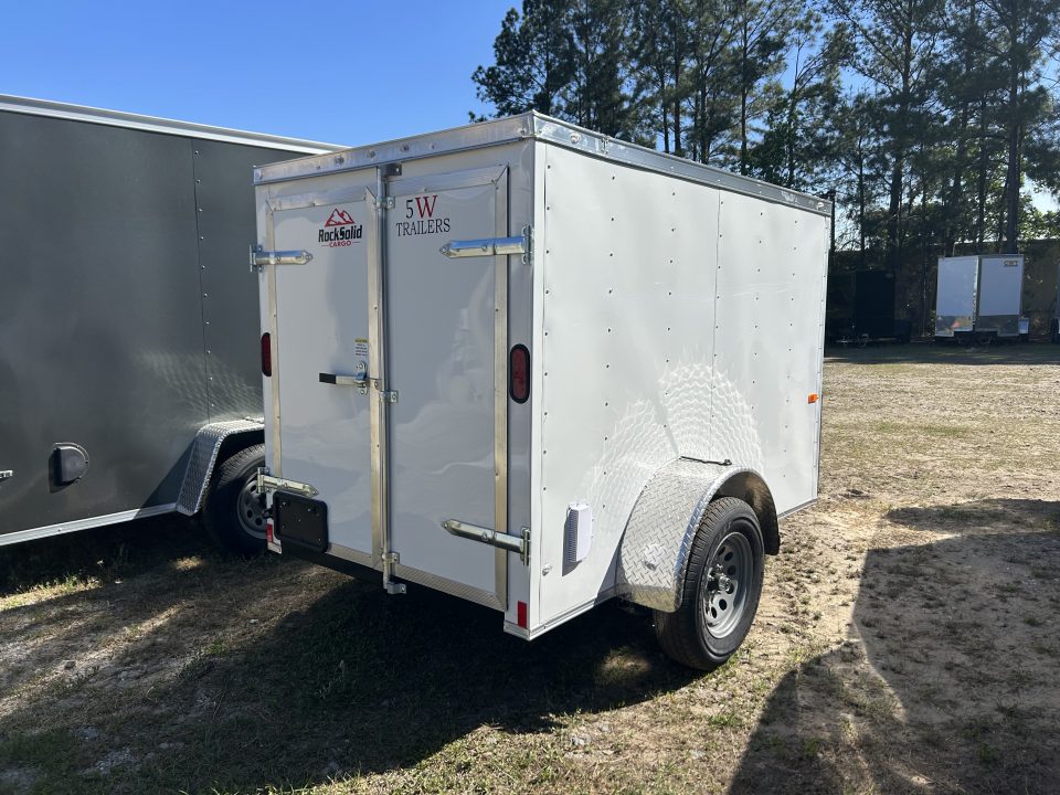 New 2026 Rock Solid Cargo 5x8 Cargo / Enclosed Trailer, with Rear Double Doors