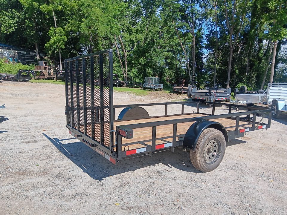 New 2026 Down 2 Earth Trailers DTE7612G29 Utility Trailer / 76" X 12 / TUBE RAIL / SEALED LIGHTS