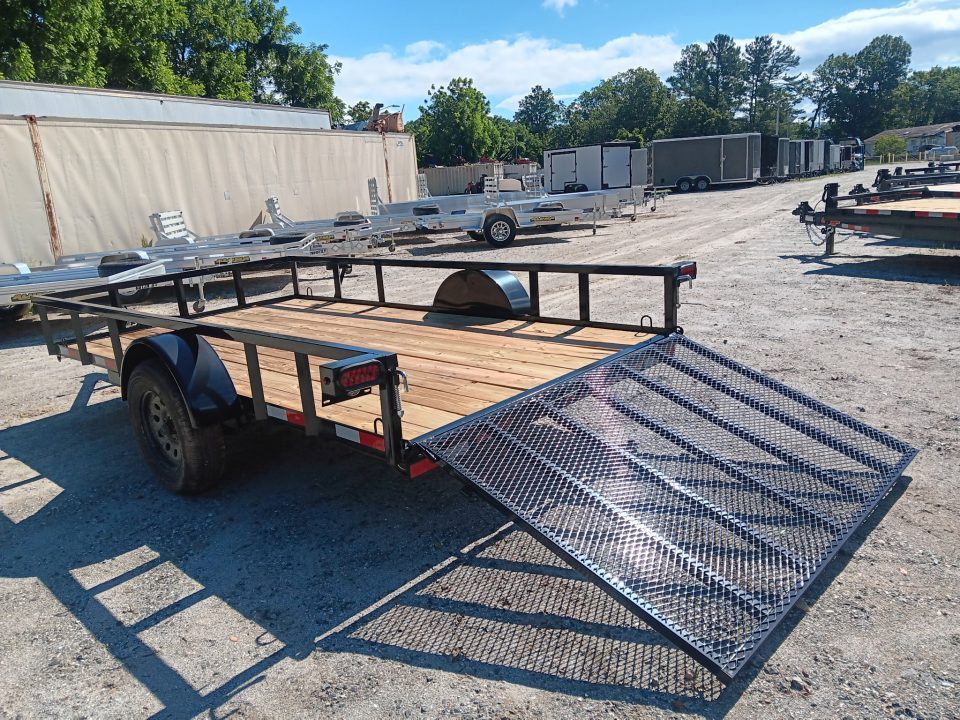 New 2026 Down 2 Earth Trailers DTE7612G29 Utility Trailer / 76" X 12 / TUBE RAIL / SEALED LIGHTS