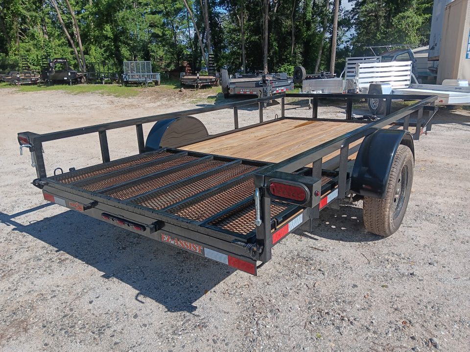 New 2026 Down 2 Earth Trailers DTE7612G29 Utility Trailer / 76" X 12 / TUBE RAIL / SEALED LIGHTS