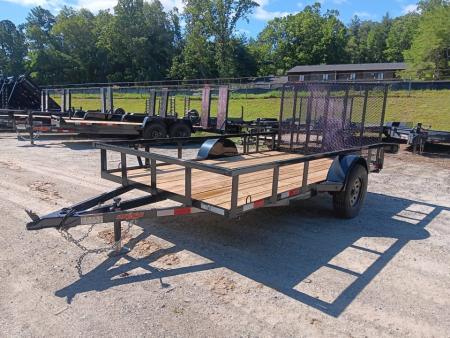 New 2026 Down 2 Earth Trailers DTE7612G29 Utility Trailer / 76  X 12 / TUBE RAIL / SEALED LIGHTS