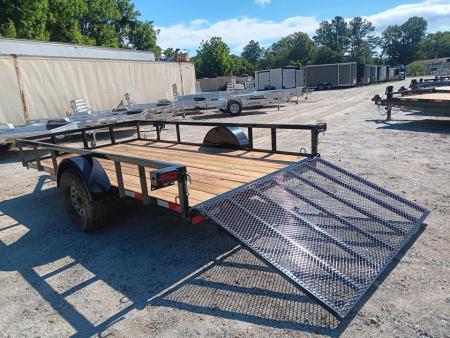 New 2026 Down 2 Earth Trailers DTE7612G29 Utility Trailer / 76" X 12 / TUBE RAIL / SEALED LIGHTS