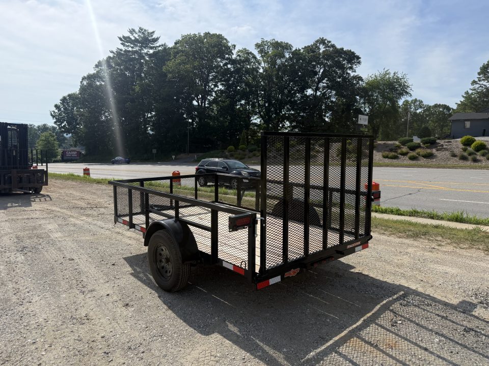 New 2026 Down 2 Earth Trailers DTE7610G29HS Utility Trailer / 76" X 10 / 24" MESH SIDE / TUBE RAIL / SEALED LIGHTS