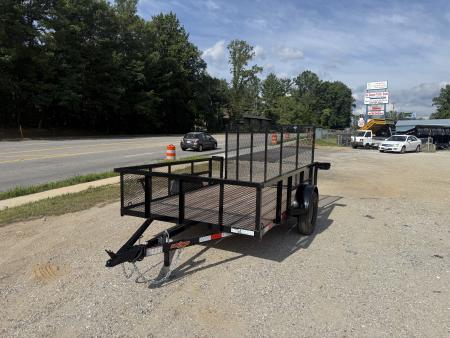 New 2026 Down 2 Earth Trailers DTE7610G29HS Utility Trailer / 76" X 10 / 24" MESH SIDE / TUBE RAIL / SEALED LIGHTS