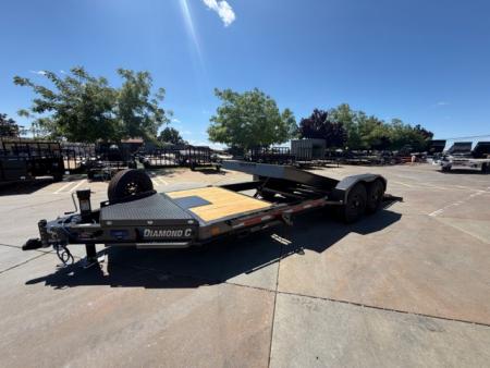 New 2026 Diamond C Trailers HDT207L20X82PS 7FT X 20FT 15.5K GVW Equipment Trailer