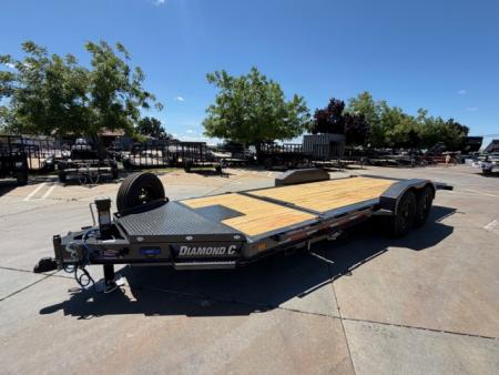 New 2026 Diamond C Trailers HDT207L20X82PS 7FT X 20FT 15.5K GVW Equipment Trailer