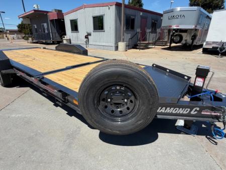New 2026 Diamond C Trailers HDT207L20X82PS 7FT X 20FT 15.5K GVW Equipment Trailer