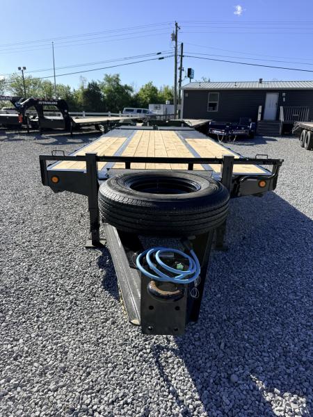 New 2026 PJ Trailers 102X25 PINTLE HITCH 22500 GVWR MEGA RAMPS Equipment Trailer