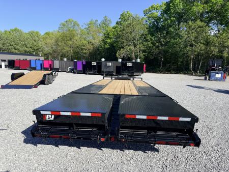 New 2026 PJ Trailers 102X25 PINTLE HITCH 22500 GVWR MEGA RAMPS Equipment Trailer