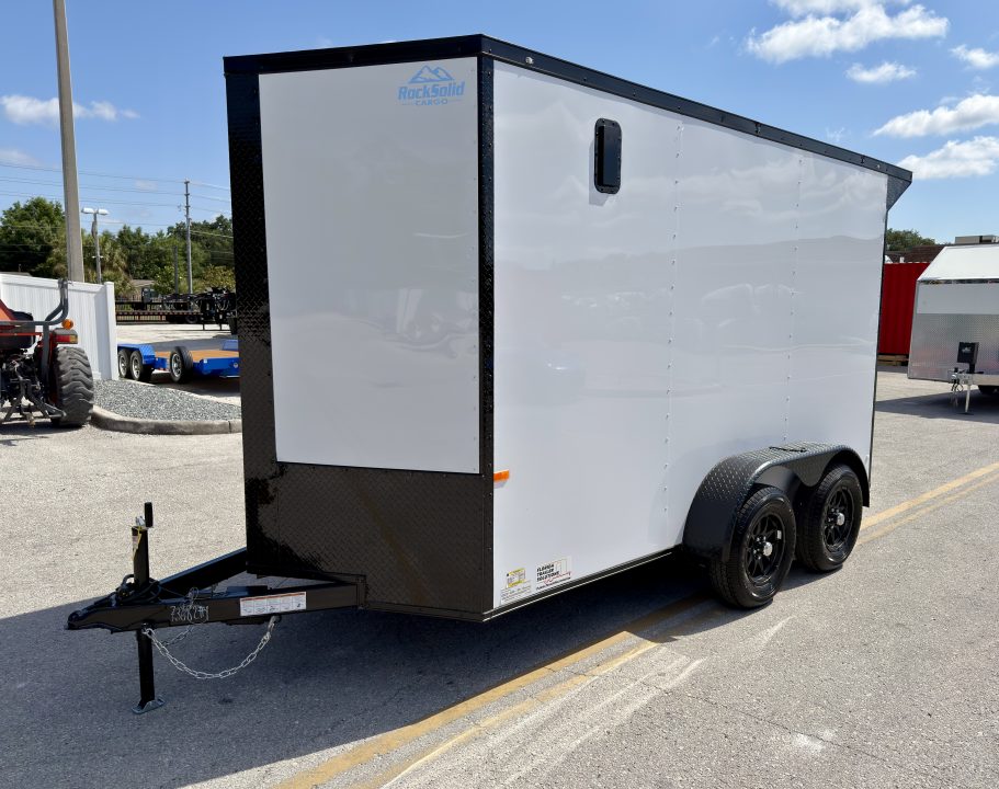 New 2026 Rock Solid Cargo 6X12 Rear Ramp Door 7K Cargo / Enclosed Trailer
