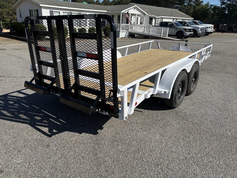 New 2026 RawMaxx UTX 83X16 / HD SPLIT RAMP / TOOL BOX / 10K GVWR UTILITY TRAILER