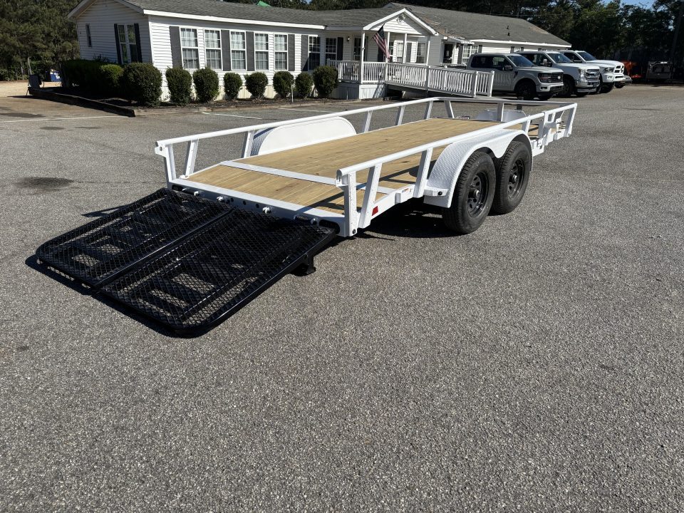 New 2026 RawMaxx UTX 83X16 / HD SPLIT RAMP / TOOL BOX / 10K GVWR UTILITY TRAILER