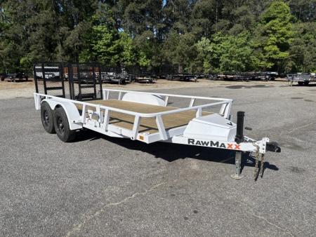 New 2026 RawMaxx UTX 83X16 / HD SPLIT RAMP / TOOL BOX / 10K GVWR UTILITY TRAILER