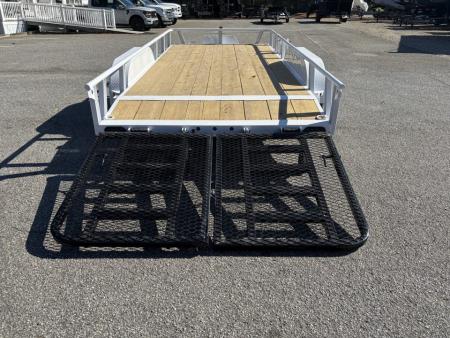 New 2026 RawMaxx UTX 83X16 / HD SPLIT RAMP / TOOL BOX / 10K GVWR UTILITY TRAILER