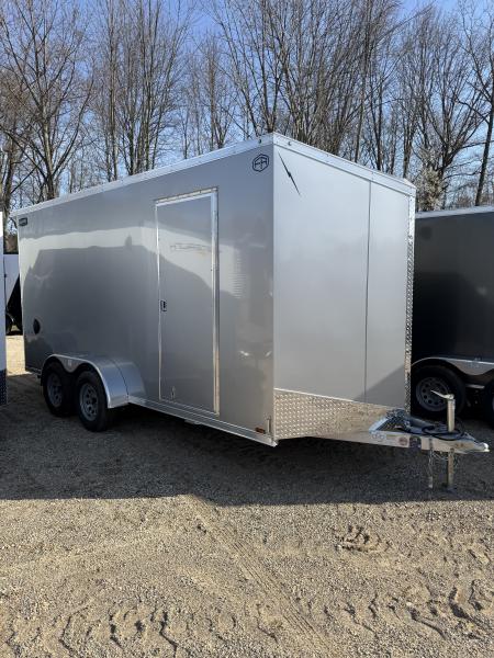 New 2026 Lightning Trailers 7X16 7' INTERIOR RAMP DOOR Cargo / Enclosed Trailer