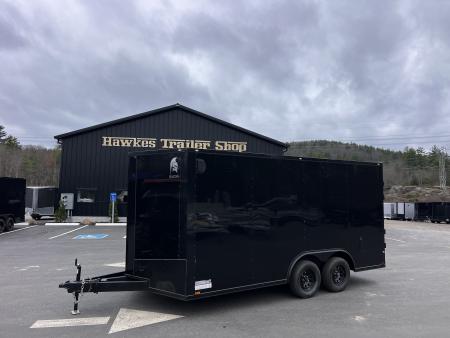 New 2026 Spartan 8.5x16+2ft V-nose/ 7' interior height /Barn Door / Ext. Tongue/ Blackout/ Polycore Exterior - 7000GVW