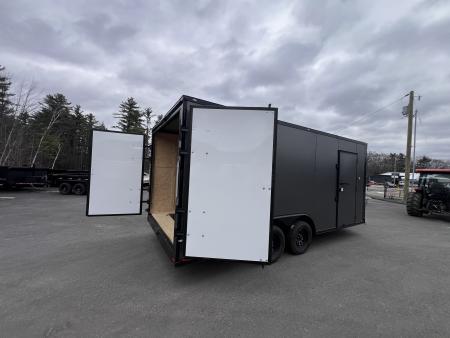 New 2026 Spartan 8.5x18+2ft V-nose/ 7' interior height /Barn Door / Ext. Tongue/ Blackout/ Polycore Exterior - 7000GVW