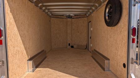 New 2026 Legend 8x16 + 3' Deluxe V-Nose Cargo Trailer w/ Ramp Door (90" INSIDE!!!)