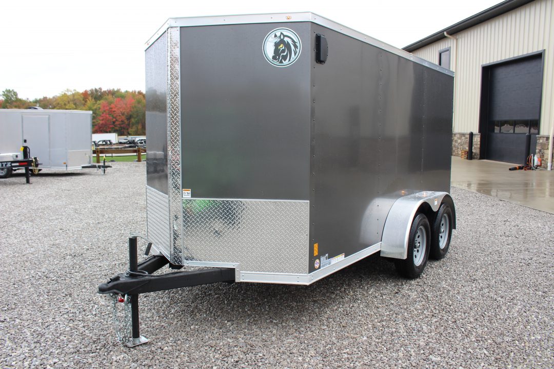 New 2026 Darkhorse Cargo DHW 6' x 12' Enclosed Trailer - REAR RAMP DOOR- 6' Interior Height - 7000# GVW