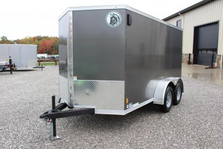 New 2026 Darkhorse Cargo DHW 6' x 12' Enclosed Trailer - REAR RAMP DOOR- 6' Interior Height - 7000# GVW