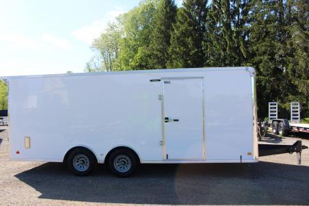 New 2026 Darkhorse Cargo DWRK 8.5' x 20' Flat Front Enclosed Cargo Trailer - Ramp Door - 9990#