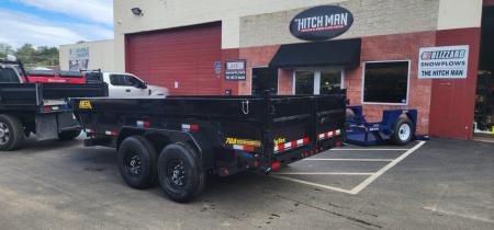 New 7 x 14 Big Tex Low Pro 14TD Telescopic Dump Trailer 15.4K****7 Gauge Floor
