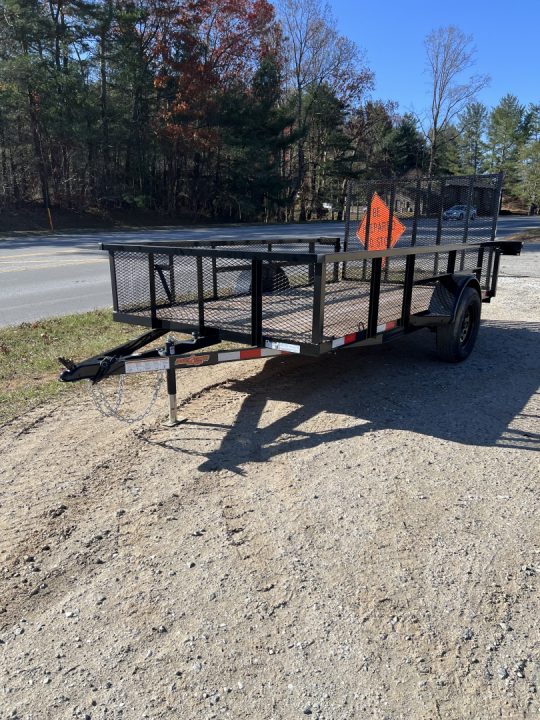 New 2026 Down 2 Earth Trailers DTE7612G29HS Utility Trailer / 76" X 12 / 24" MESH SIDE / TUBE RAIL / SEALED LIGHTS