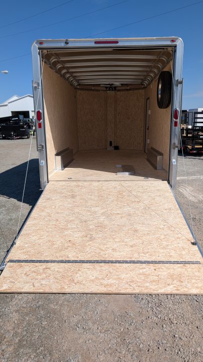 New 2026 Legend 7x12 + 2' V Thunder Aluminum Enclosed Cargo Trailer w/ Ramp Door