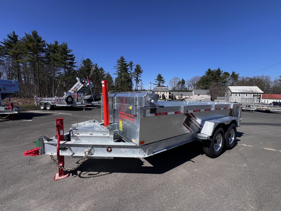 New 2026 Triumph 7x14 Dump Trailer- Galvanized/ 8" I beam/ Tarp kit/ Ramps - 14,000GVW